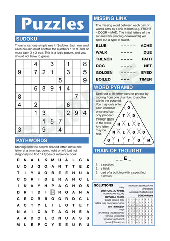 A5 Standard Puzzle Page x5