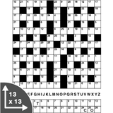 Cross Code — 13x13 grid
