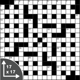 Crossword — Cryptic — 17x17 grid