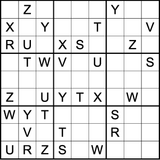 Sudoku Letters — Easy